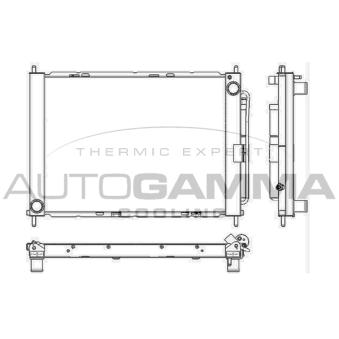 Radiateur, refroidissement du moteur AUTOGAMMA 105812
