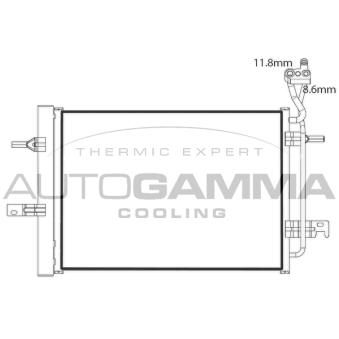 Condenseur, climatisation AUTOGAMMA OEM 1850221