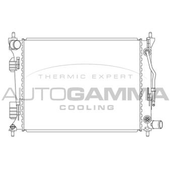 Radiateur, refroidissement du moteur AUTOGAMMA OEM 253104L050