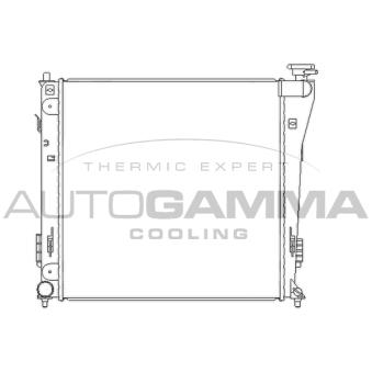 Radiateur, refroidissement du moteur AUTOGAMMA OEM 253103Z050