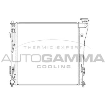 Radiateur, refroidissement du moteur AUTOGAMMA OEM 253103Z100