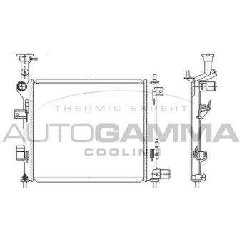 Radiateur, refroidissement du moteur AUTOGAMMA OEM 253101Y000