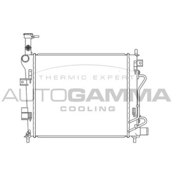 Radiateur, refroidissement du moteur AUTOGAMMA 105844