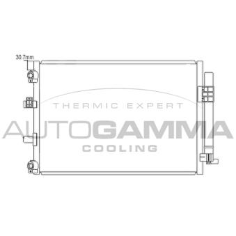 Condenseur, climatisation AUTOGAMMA 105881