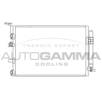 Condenseur, climatisation AUTOGAMMA 105882