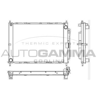 Radiateur, refroidissement du moteur AUTOGAMMA OEM 21400AX301 Radiateur, refroidissement du moteur AUTOGAMMA OEM 21400AX301