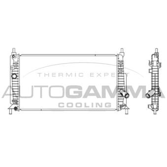 Radiateur, refroidissement du moteur AUTOGAMMA 105903