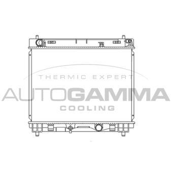 Radiateur, refroidissement du moteur AUTOGAMMA 105909
