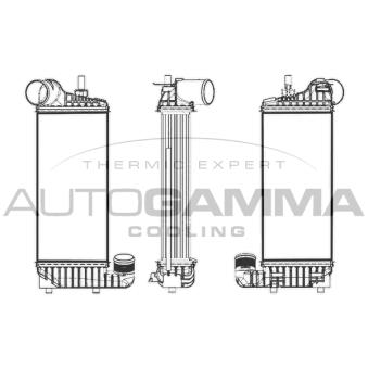 Intercooler, échangeur AUTOGAMMA 105910