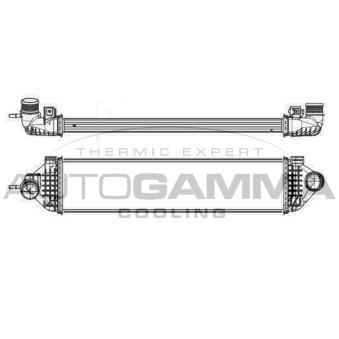 Intercooler, échangeur AUTOGAMMA 105912