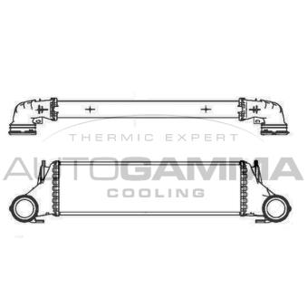 Intercooler, échangeur AUTOGAMMA 105914