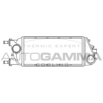 Intercooler, échangeur AUTOGAMMA OEM 51837873