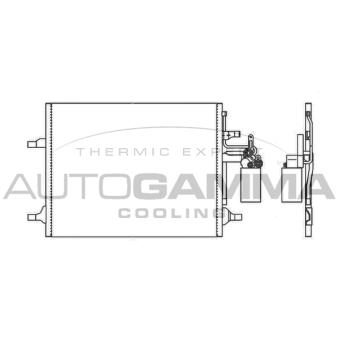 Condenseur, climatisation AUTOGAMMA 105958