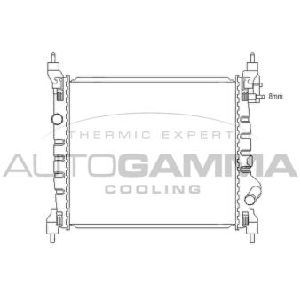 Radiateur, refroidissement du moteur AUTOGAMMA 105986