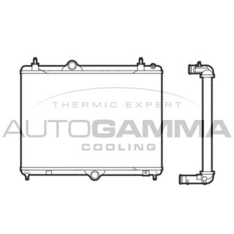 Radiateur, refroidissement du moteur AUTOGAMMA OEM 1330x2
