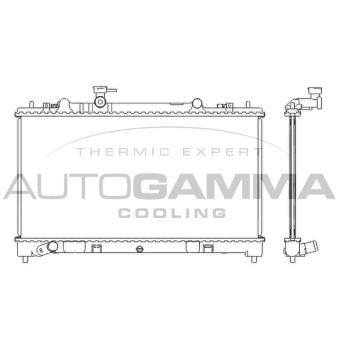 Radiateur, refroidissement du moteur AUTOGAMMA 105990