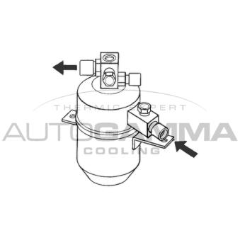 Filtre déshydratant, climatisation AUTOGAMMA 106114
