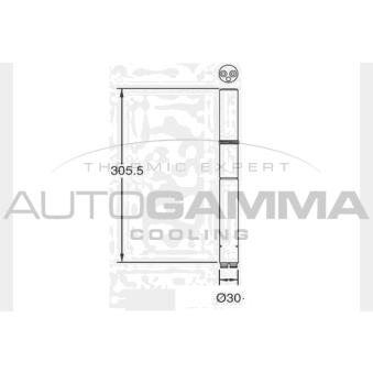 Filtre déshydratant, climatisation AUTOGAMMA 106397