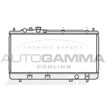 Radiateur, refroidissement du moteur AUTOGAMMA 107038