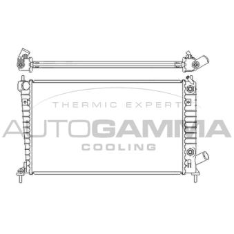Radiateur, refroidissement du moteur AUTOGAMMA 107051