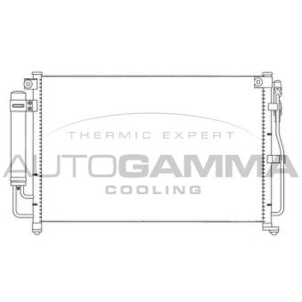 Condenseur, climatisation AUTOGAMMA 107075