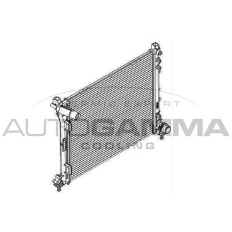Radiateur, refroidissement du moteur AUTOGAMMA 107087