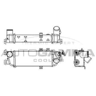 Intercooler, échangeur AUTOGAMMA 107104