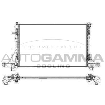 Radiateur, refroidissement du moteur AUTOGAMMA OEM 214107695R