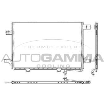 Condenseur, climatisation AUTOGAMMA 107113