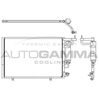 Condenseur, climatisation AUTOGAMMA 107149