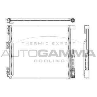 Condenseur, climatisation AUTOGAMMA 107154