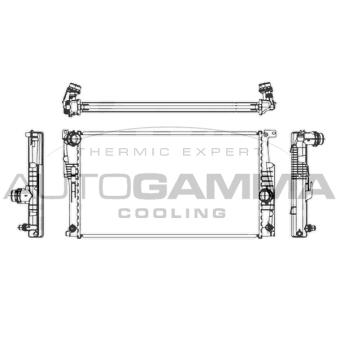 Radiateur, refroidissement du moteur AUTOGAMMA OEM 8672104