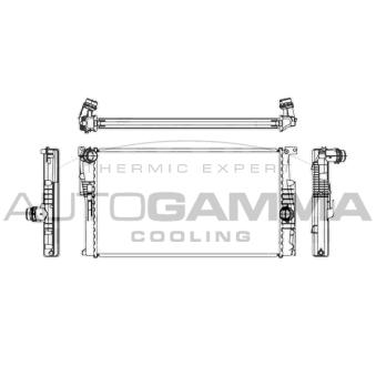 Radiateur, refroidissement du moteur AUTOGAMMA OEM 17117600520