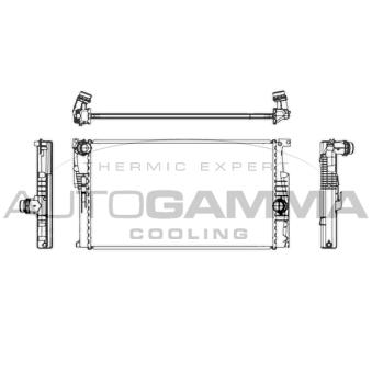 Radiateur, refroidissement du moteur AUTOGAMMA OEM 7600511