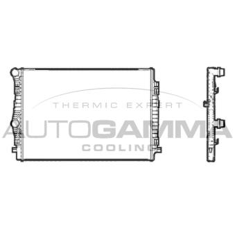 Radiateur, refroidissement du moteur AUTOGAMMA OEM 5Q0121251EQ
