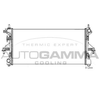Radiateur, refroidissement du moteur AUTOGAMMA OEM 1362917080