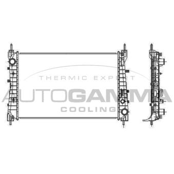 Radiateur, refroidissement du moteur AUTOGAMMA [107213]