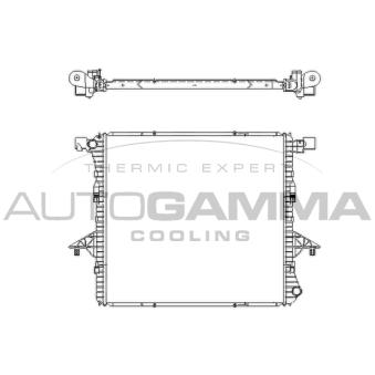 Radiateur, refroidissement du moteur AUTOGAMMA 107244