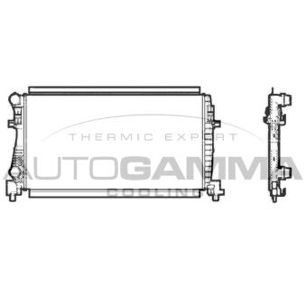 Radiateur, refroidissement du moteur AUTOGAMMA OEM 5Q0121251EC