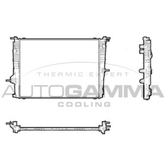 Radiateur, refroidissement du moteur AUTOGAMMA OEM 214103792R