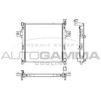 Radiateur, refroidissement du moteur AUTOGAMMA OEM 55116842ab
