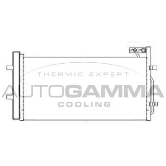Condenseur, climatisation AUTOGAMMA 107285