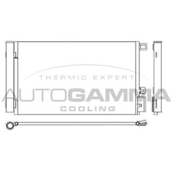Condenseur, climatisation AUTOGAMMA 107291