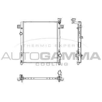 Radiateur, refroidissement du moteur AUTOGAMMA [107351]