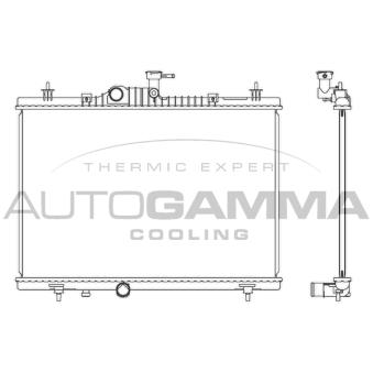 Radiateur, refroidissement du moteur AUTOGAMMA OEM 21400JY20A