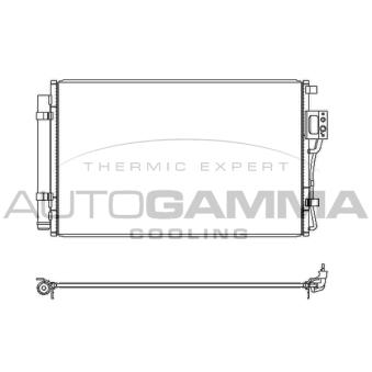 Condenseur, climatisation AUTOGAMMA OEM 976061U100