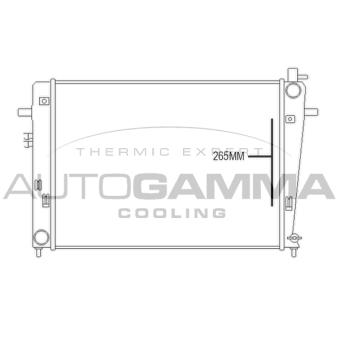 Radiateur, refroidissement du moteur AUTOGAMMA OEM 253102E501