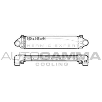 Intercooler, échangeur AUTOGAMMA OEM 1742236