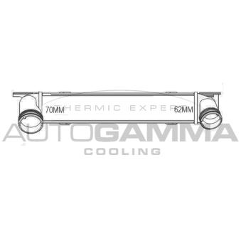 Intercooler, échangeur AUTOGAMMA 107405