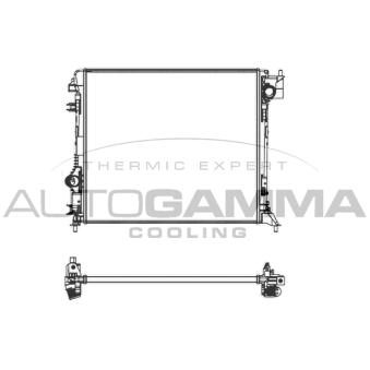 Radiateur, refroidissement du moteur AUTOGAMMA 107438
